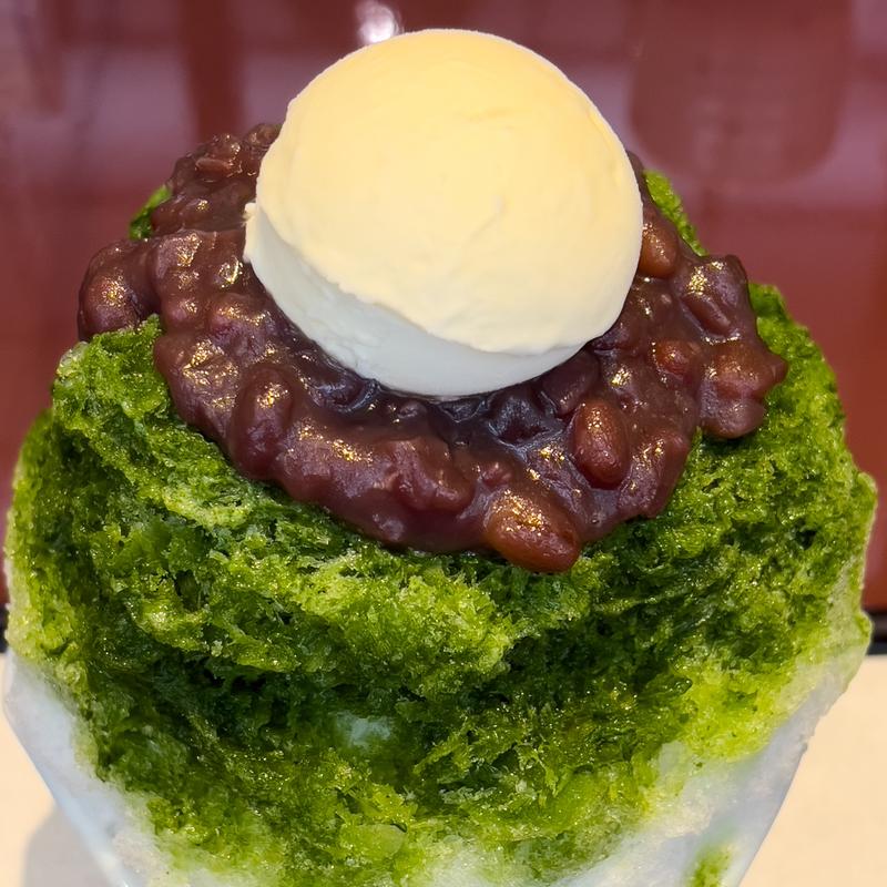 クリーム宇治金時(追分だんご本舗)