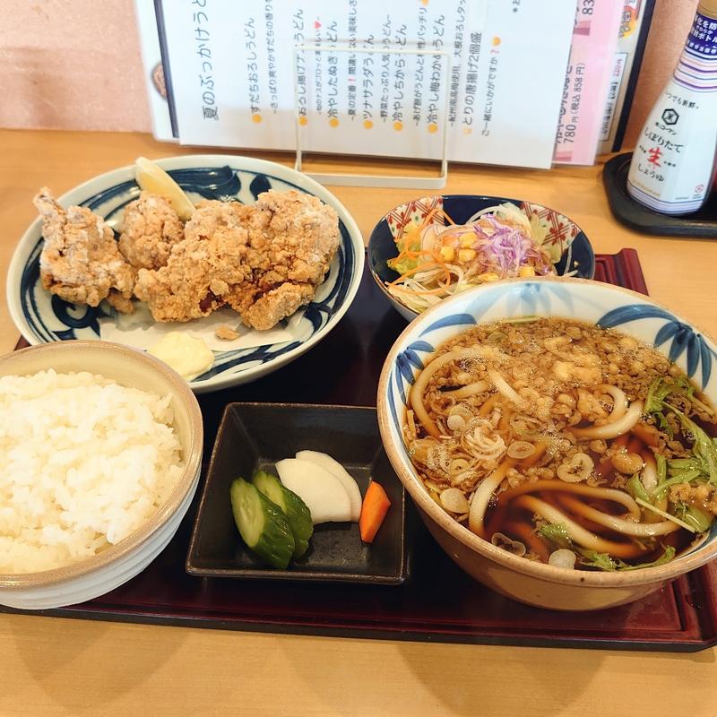 唐揚げランチ(うどん茶屋俵屋 )