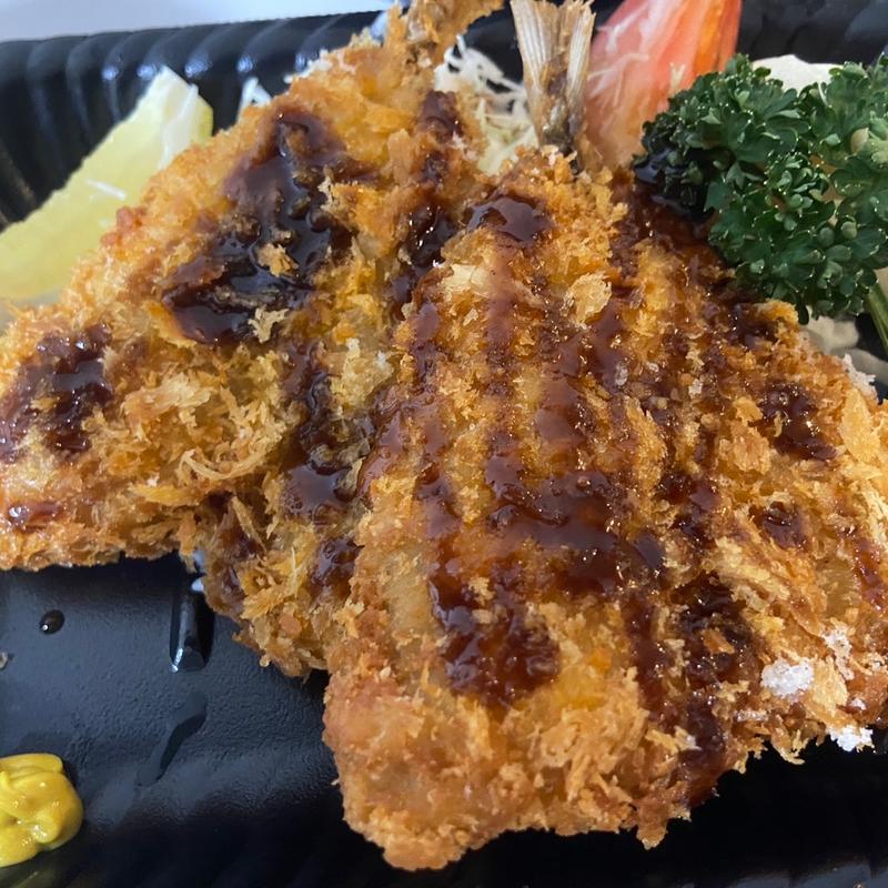 あじフライ定食(巣ごもり食堂 ていしょく屋 本八幡南口店)