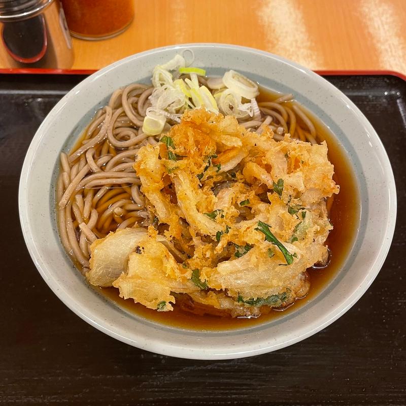 かき揚げそば(かのや 新宿西口店 )