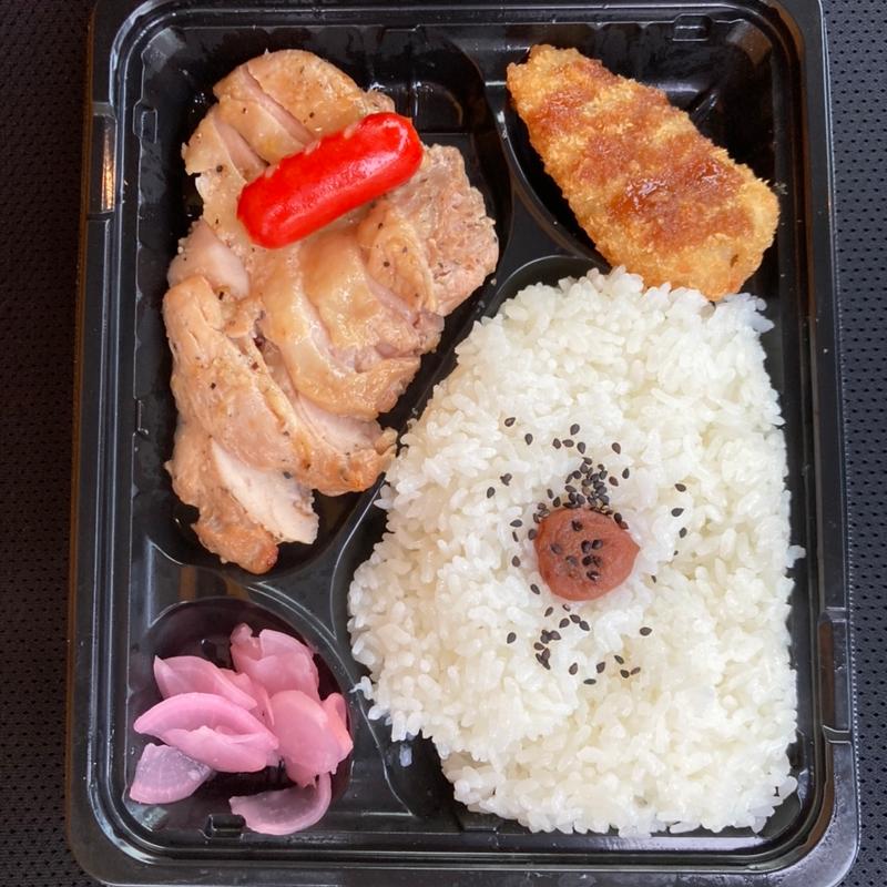黒胡椒チキン焼弁当(お弁当屋さん)
