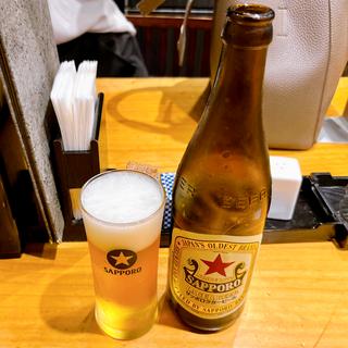 瓶ビールサッポロ赤星(なかご)
