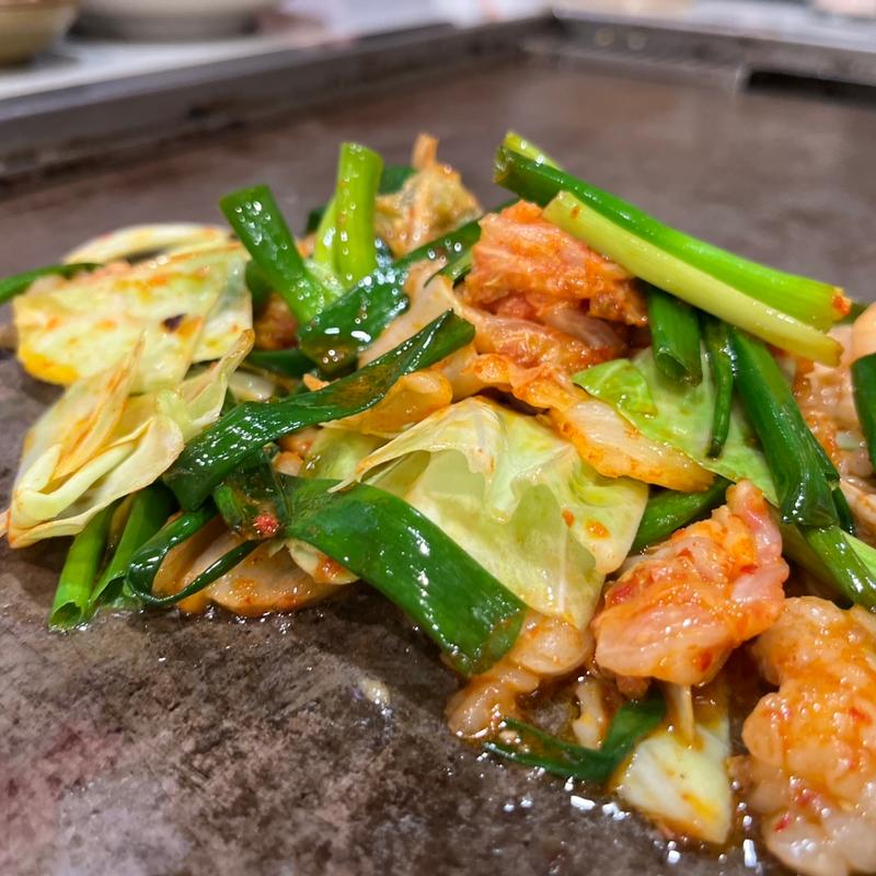 テっチャンキムチネギのせ(チング)