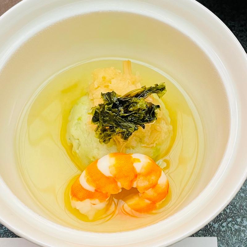 煮物(あおさ万頭)(紫翠亭 )