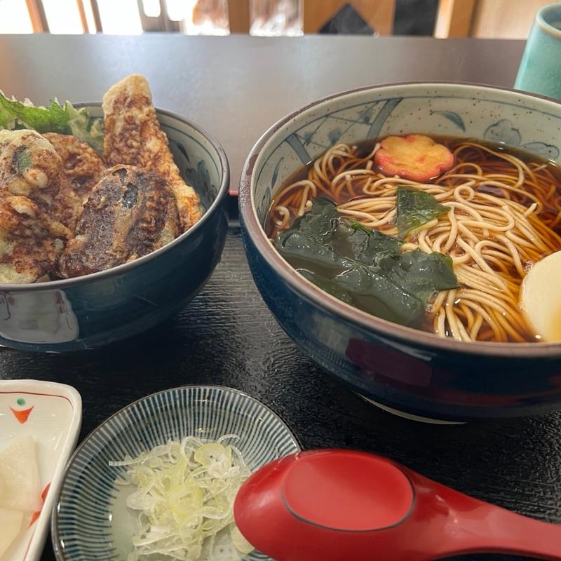ランチB そばと野菜天ぷら丼(蕎麦処 大宣)