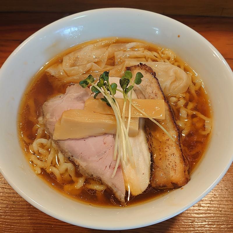 中華そば＋大盛り＋ワンタン2ヶ(中華そば 陽なた)