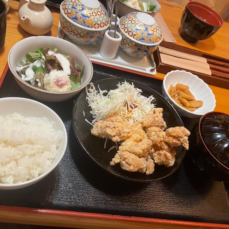 うまだしから揚げ定食(博多もつ鍋 やまや 大阪北浜店)