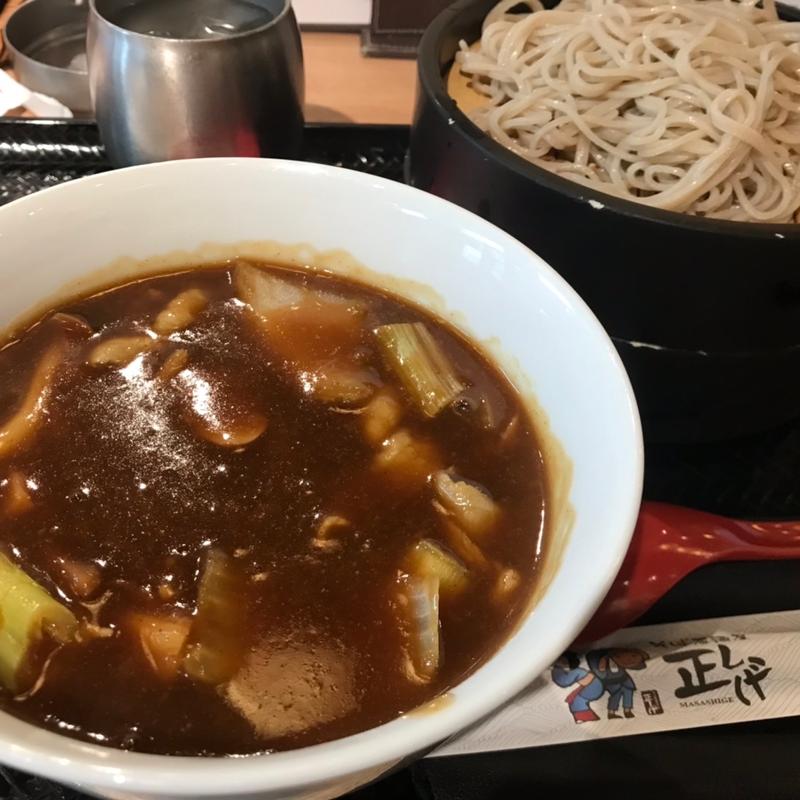 豚ときのこのカレーせいろ(そば居酒屋　正しげ)