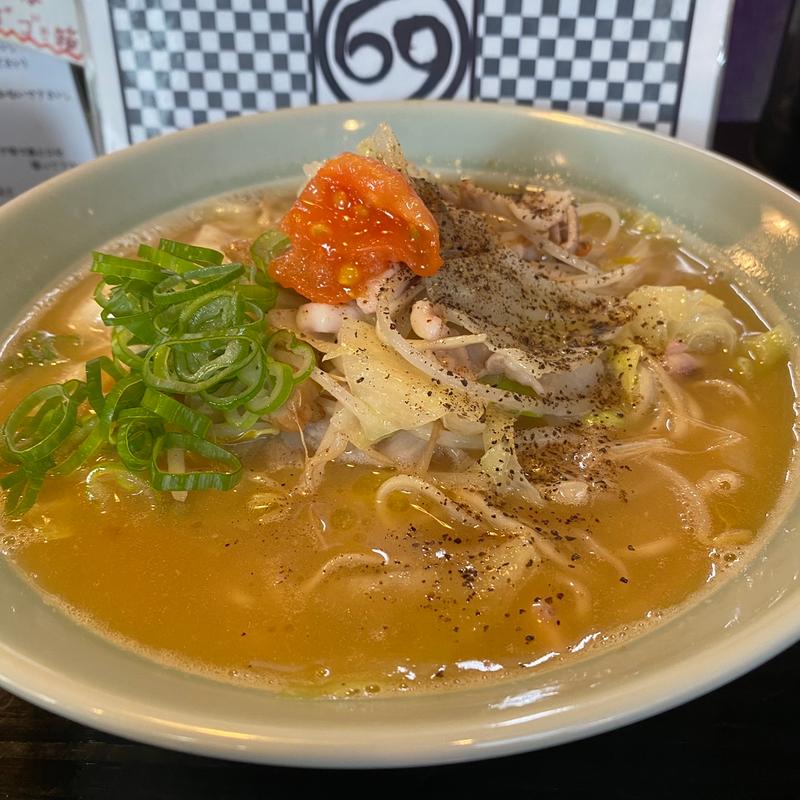 白湯らぁ麺 長崎ちゃんぽん風(ロックンビリーS1 （スーパーワン）)