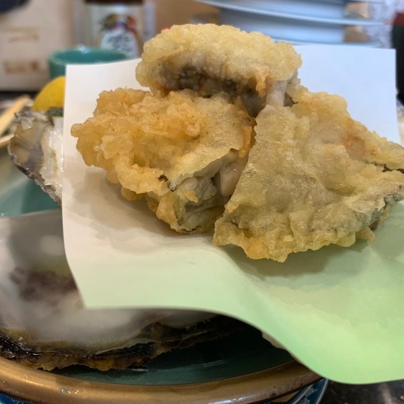 岩牡蠣天ぷら(すし銚子丸 茂原店)