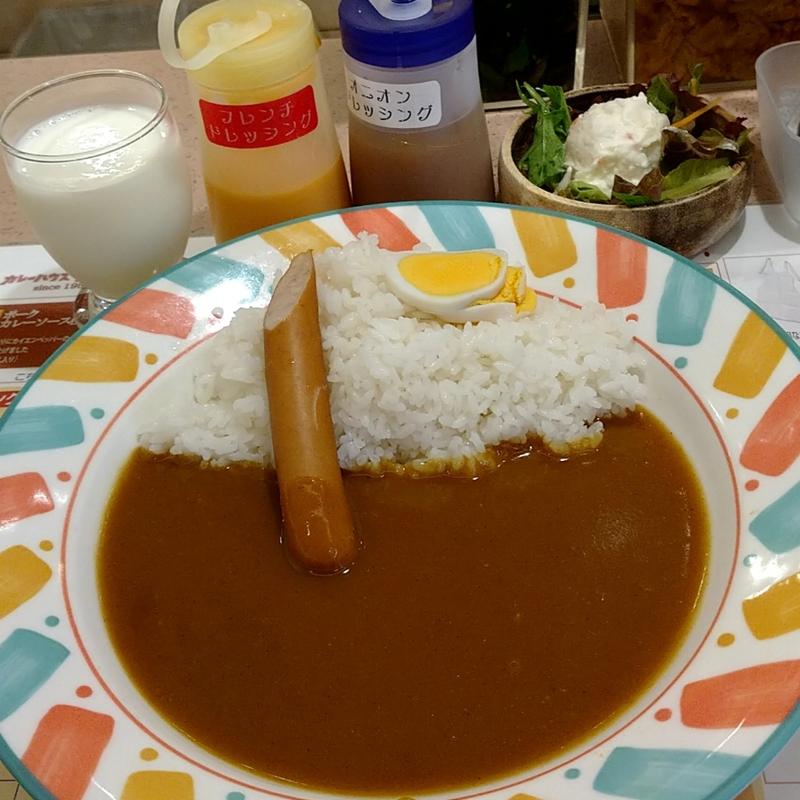 Aセットポークカレー(カレーハウス11イマサ （カレーハウスイレブンイマサ）)