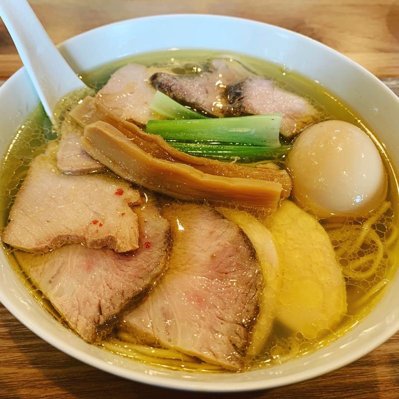 貝出汁塩チャーシュー麺(らぁめん燦)