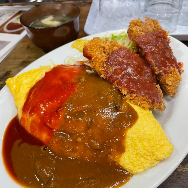 オムライスと一口カツ(グリルトミー PART2)