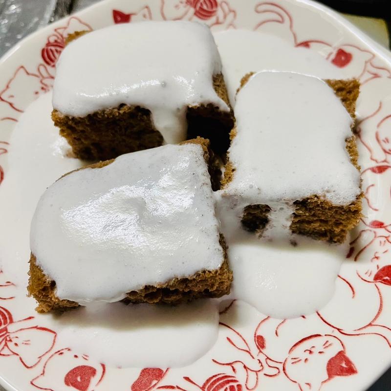 蒸しケーキ(おからパウダー)(自宅)