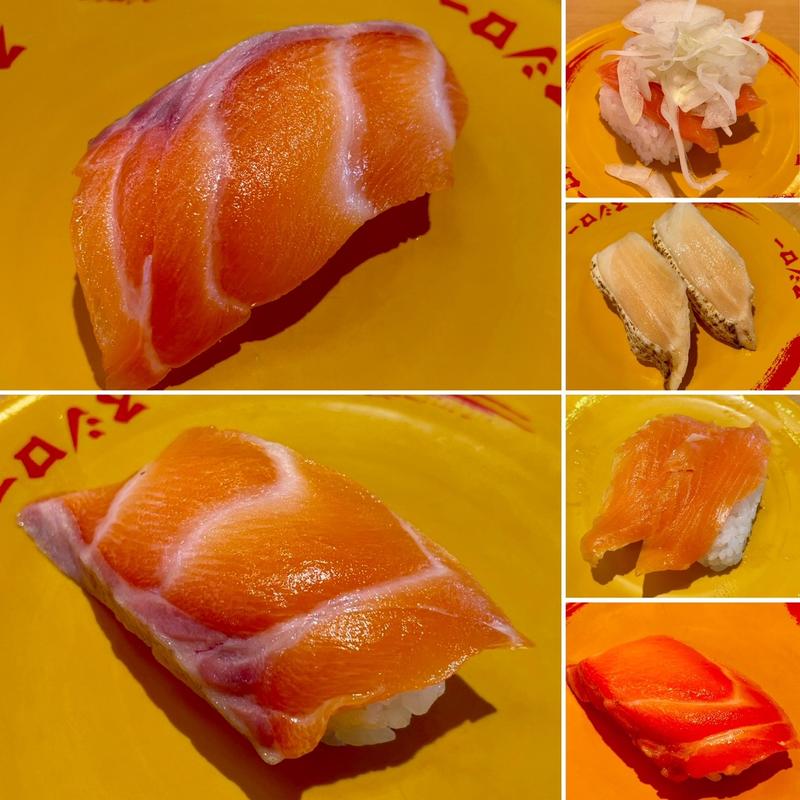 サーモンづくし(スシロー 船橋高根木戸店)