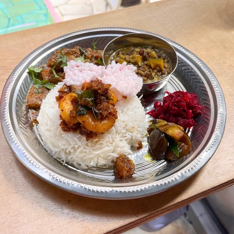 NONVEG PLATE（EXTRA NONVEG CURRY追加）(下北沢 RUKORUKO CURRY（sandwich club間借り）)