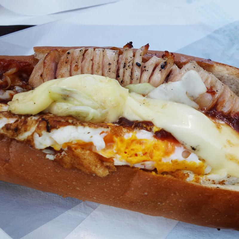 フランクエッグチーズ(今屋のハンバーガー 西公園本店)