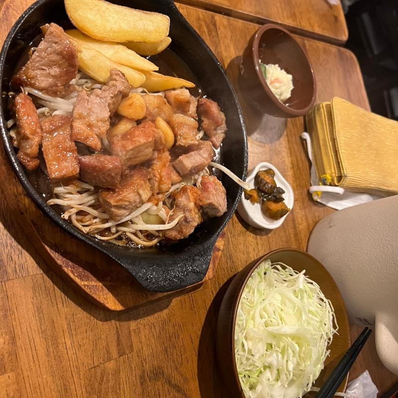 トンテキ定食(200g)(クルー)