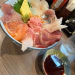 海鮮丼ランチセット (ラーメン普通サイズ)(らーめん専門店 拉ノ刻)