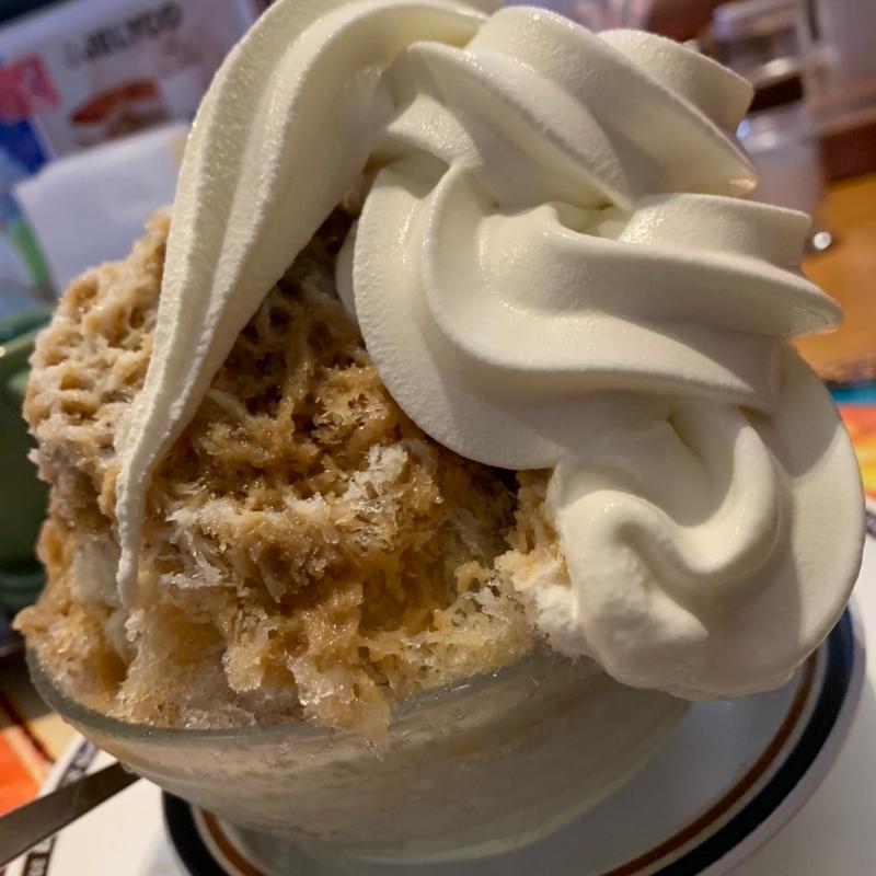 キャラメルオーレ&練乳・ソフト氷(ミニ)(コメダ珈琲店 静岡インター店 )