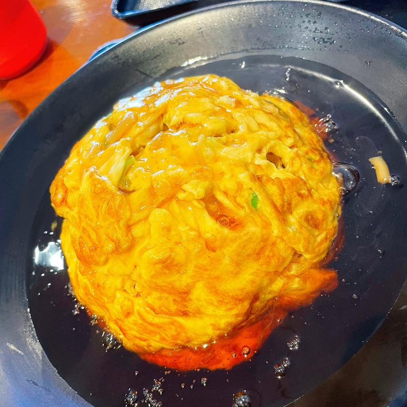 千歳産の卵を使用した究極の天津飯　大盛り(アジアンマーケット Go coo)