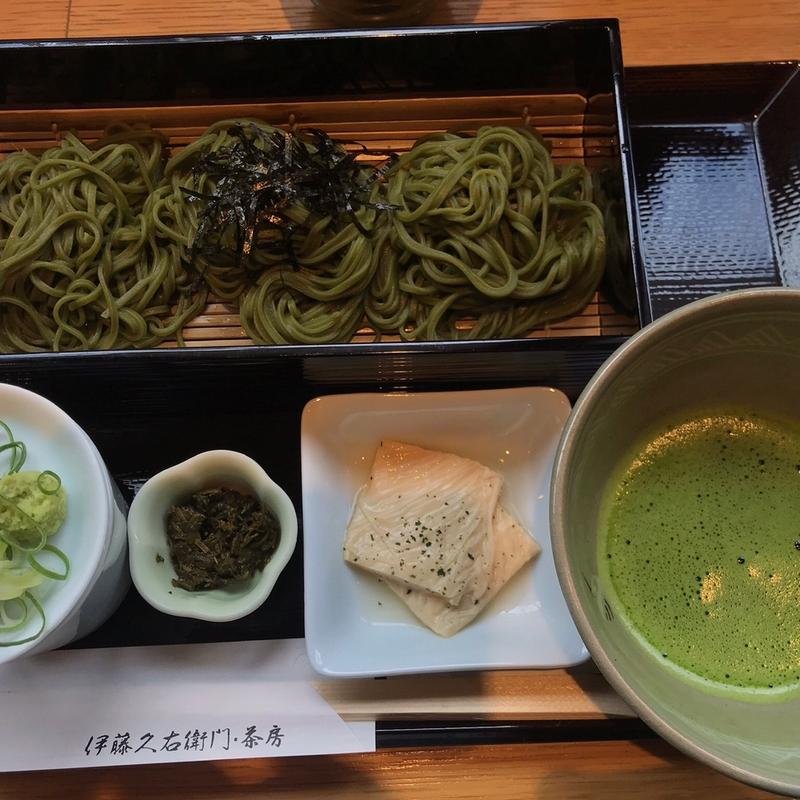 抹茶蕎麦(伊藤久右衛門祇園四条店・茶房)