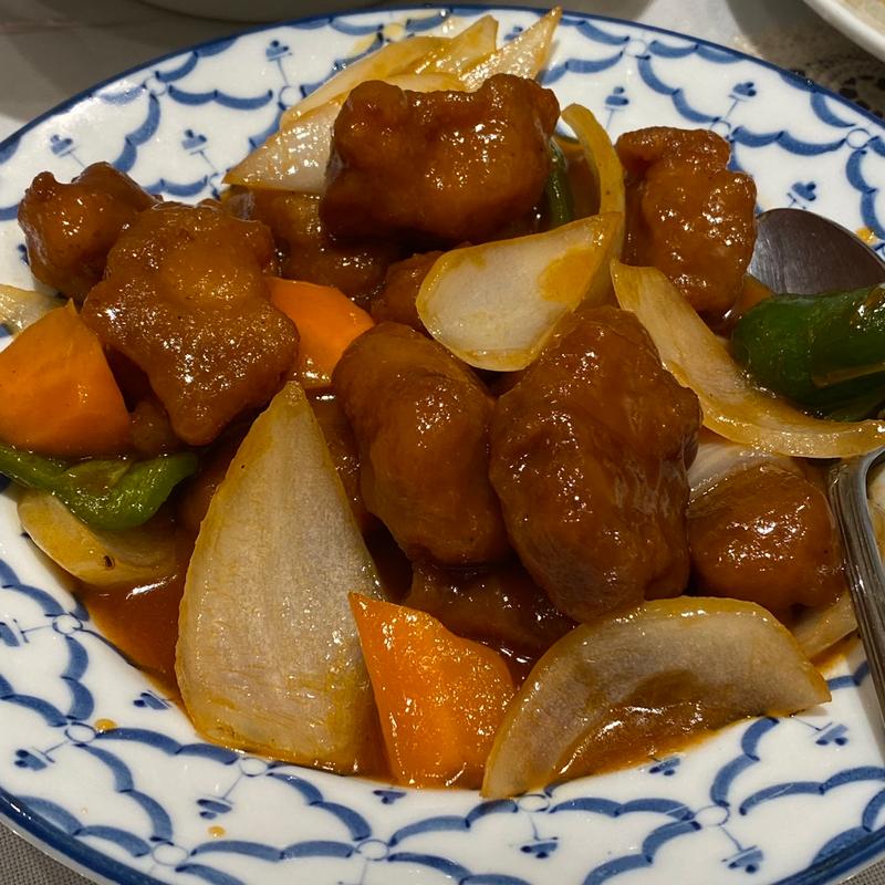 カリカリ酢豚(福龍酒家)