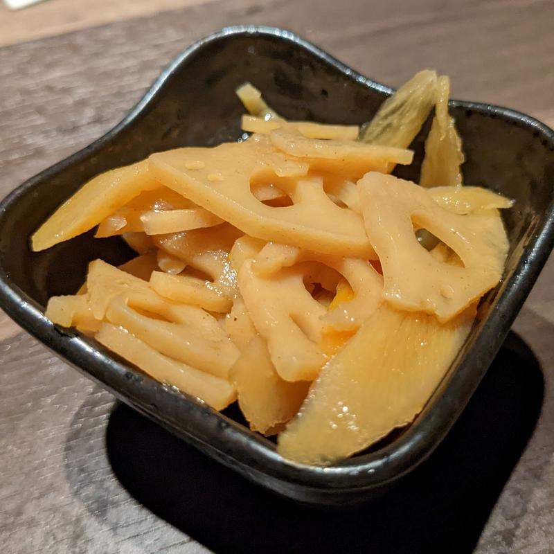 お通し(完全個室 創彩酒家 一水 恵比寿本店)