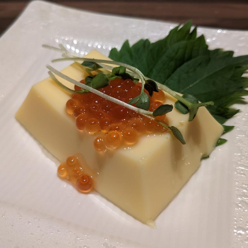 いくらたまご豆腐(完全個室 創彩酒家 一水 恵比寿本店)