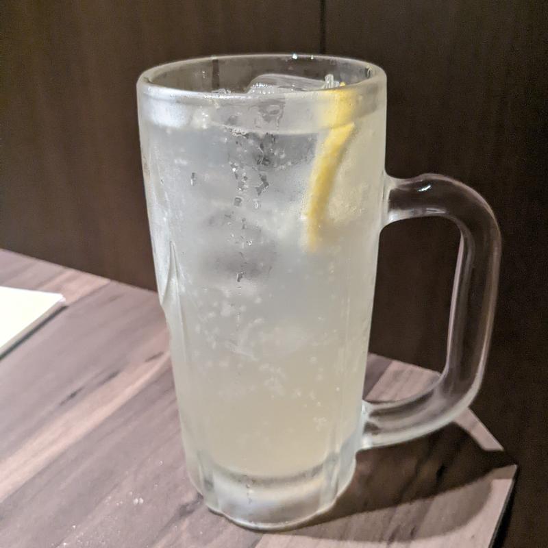 にごりレモンサワー(完全個室 創彩酒家 一水 恵比寿本店)