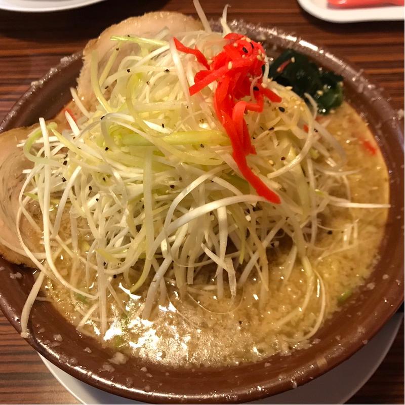 ネギラーメン　大盛り（こってり)(吉相 イオンモール新潟南店 （きっそう）)