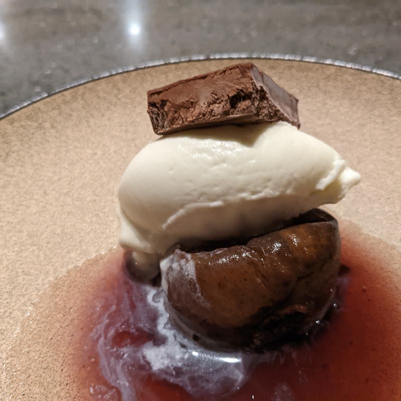 チョコ、無花果コンポート(ete)