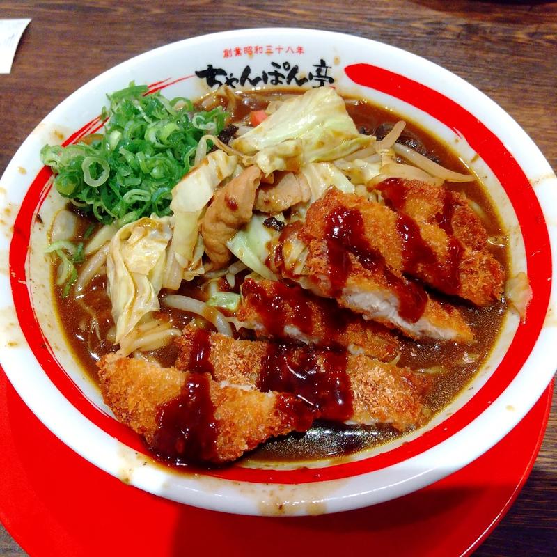 カツカレーちゃんぽん(ちゃんぽん亭 ブルメールHAT神戸店)