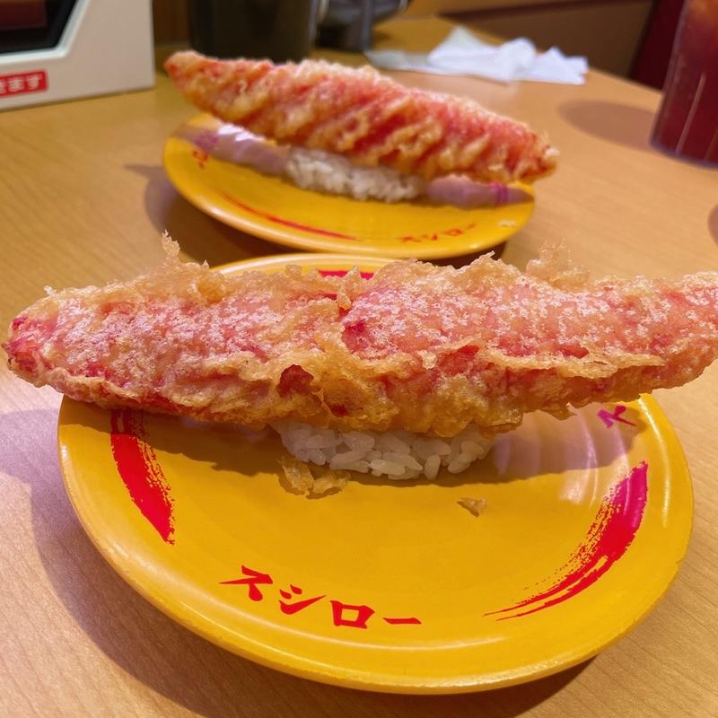 ジャンボカニカマ天握り(スシロー 上野店)