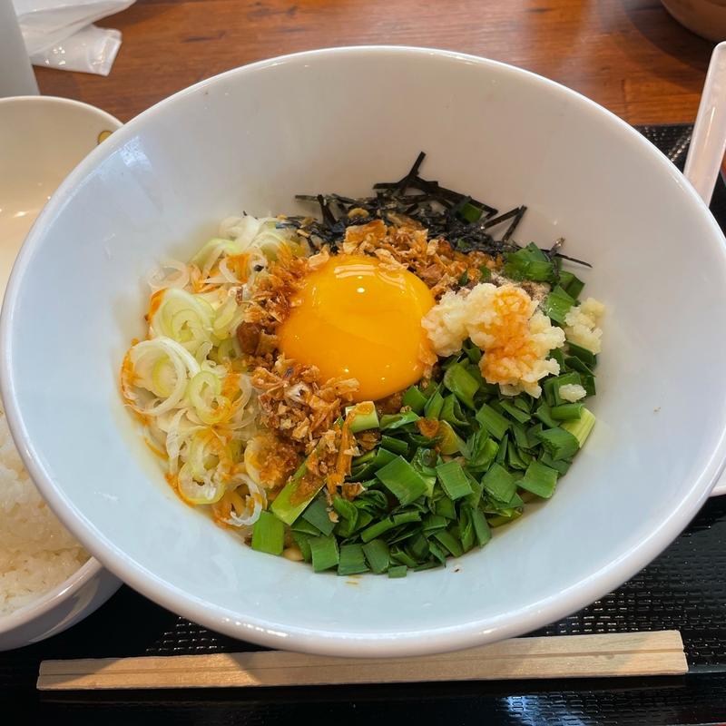 まぜそば(鶏白湯ラーメン 自由が丘蔭山 アリオ亀有店)