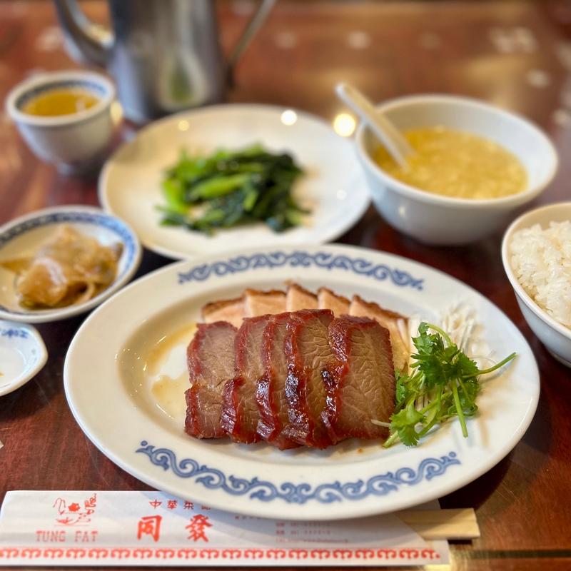 香港スタイルランチ 叉焼＆焼肉(中華菜館 同發 本館 )