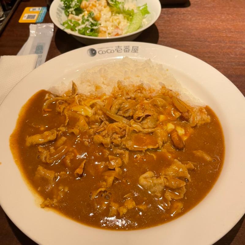 豚しゃぶカレー　チーズトッピング(CoCo壱番屋 城陽平川店 （ココイチバンヤ）)