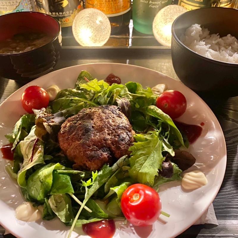 ハンバーグ定食(BAR BURG 大阪 堺筋本町)