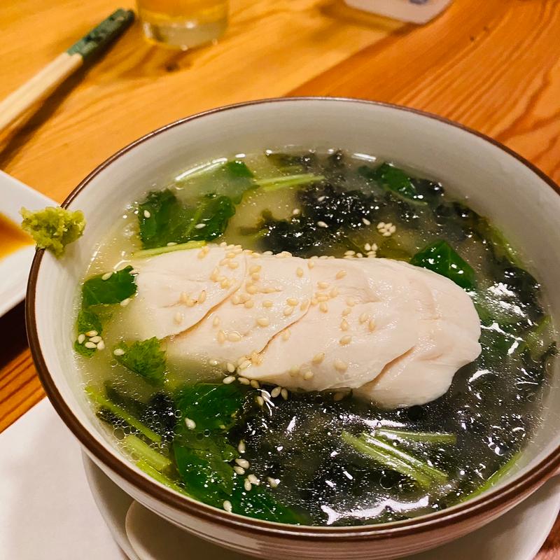 鶏茶漬け(備長炭焼一久)