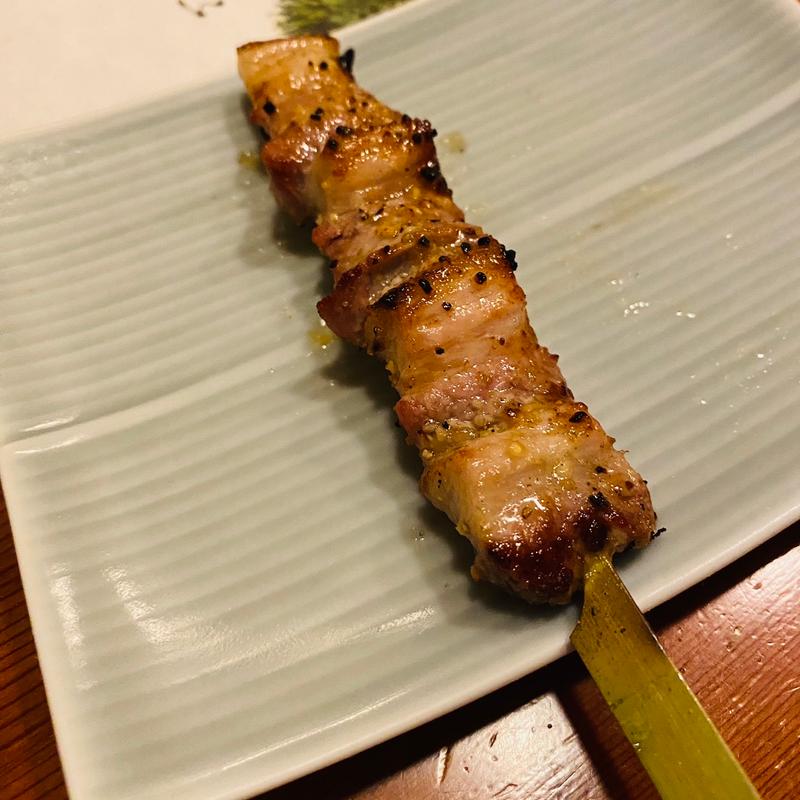 豚バラ焼(備長炭焼一久)