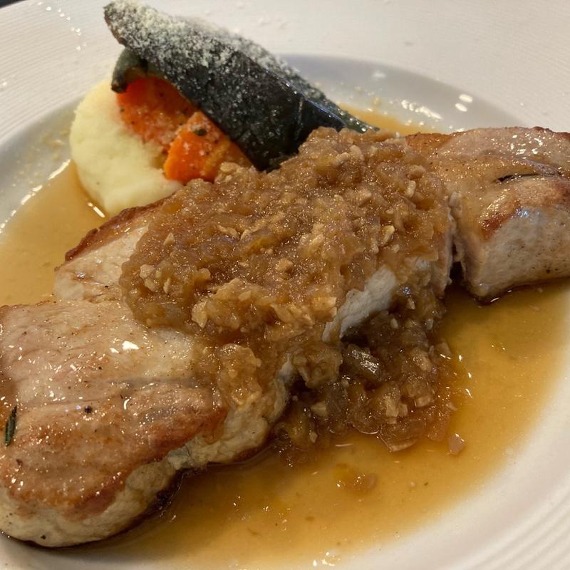 ポークステーキ(カフェ＆ガーデン しらさき邸)