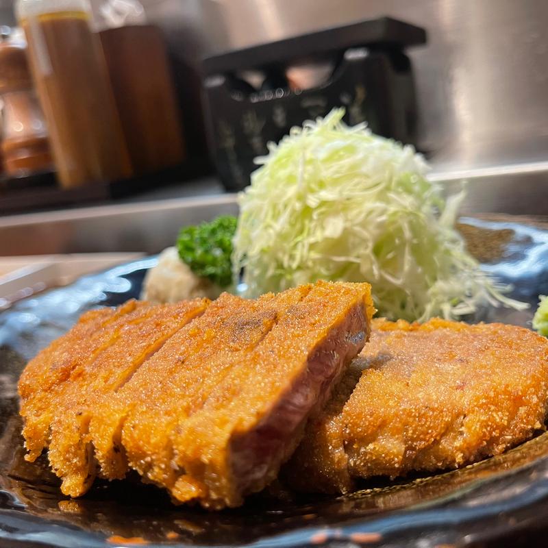牛かつ定食(牛かつもと村 新宿南口店)