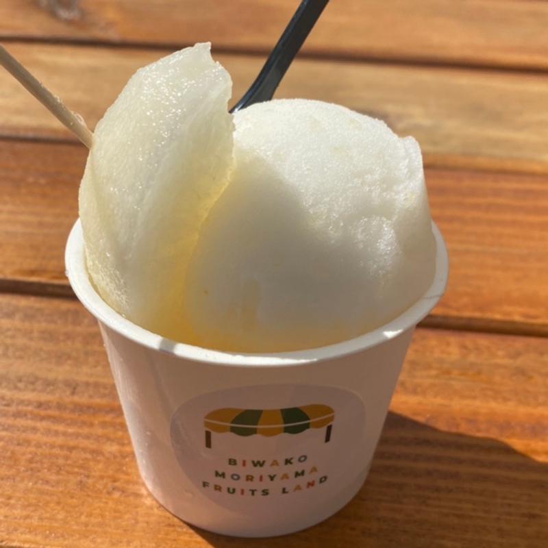 梨シャーベット(琵琶湖もりやまフルーツランド)