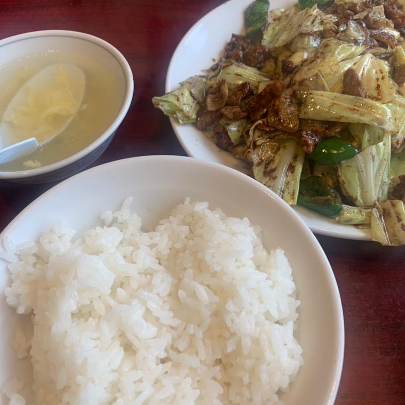 回鍋肉定食(ラーメンハウス 孫悟空 （そんごくう）)