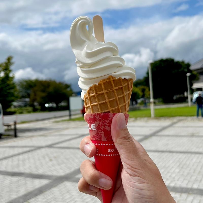 バニラソフトクリーム(道の駅 厳美渓)