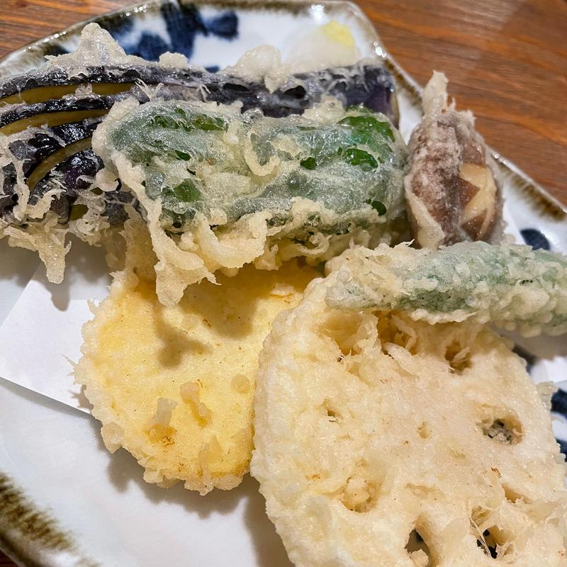 野菜天ぷら(手打蕎麦ぐらの)