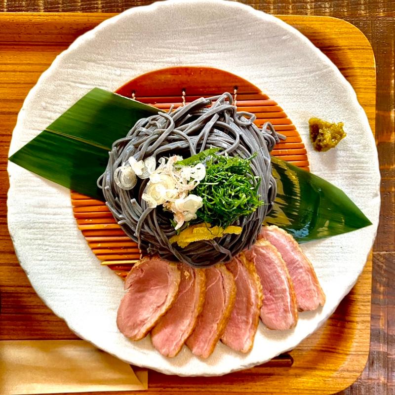 鴨の冷やし蕎麦（単品）(筥崎鳩太郎商店)