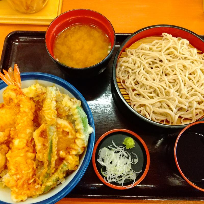 オールスター天丼ミニそばセット(天丼てんや 垂水駅前店

)