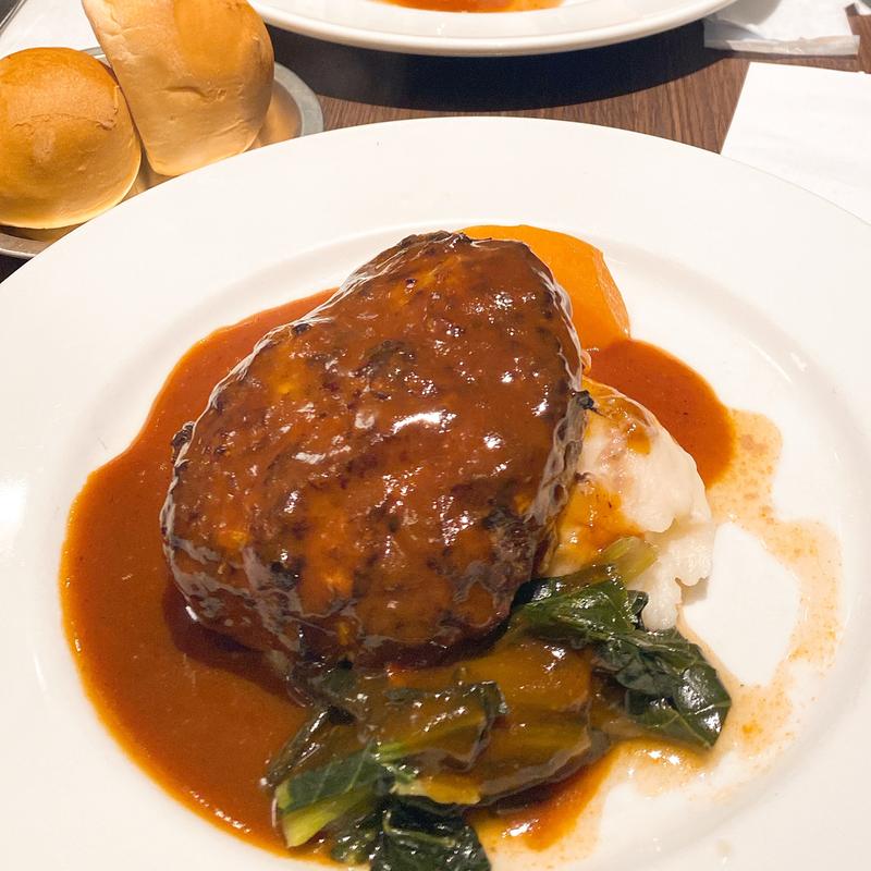  ランチセットの単品メイン（石川亭のキャベツ入りハンバーグ デミグラスソース）(ビストロ石川亭 東京駅グランスタ八重北店)