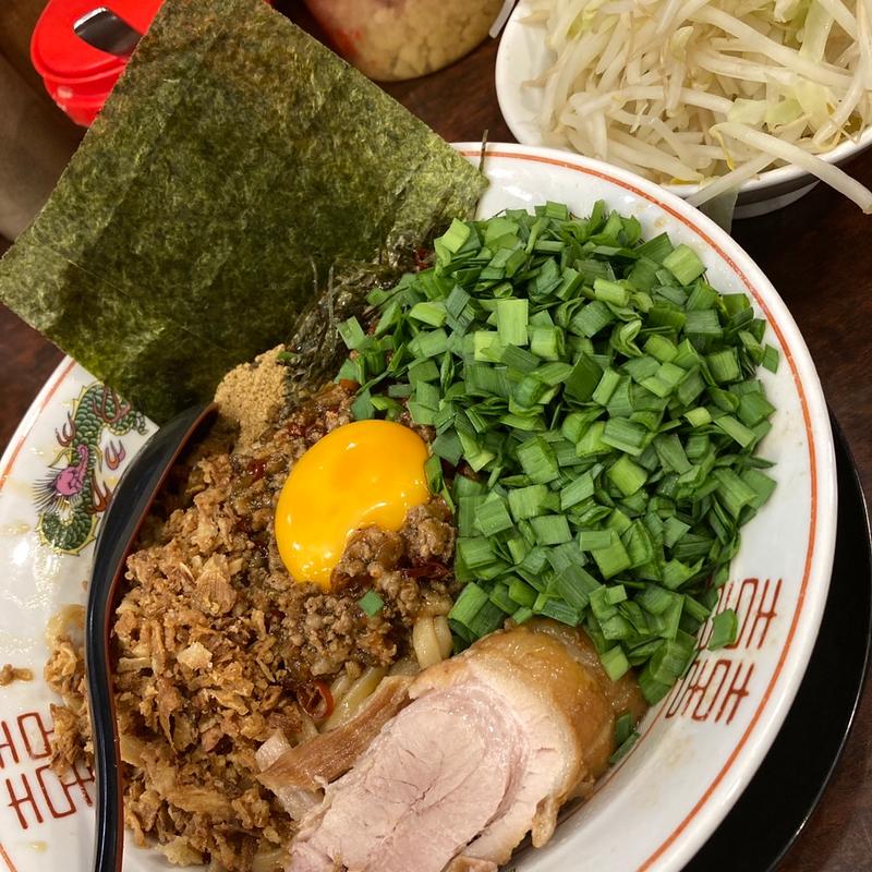 台湾まぜそば＋韮＋あれ(ぶっ豚 聖蹟桜ヶ丘店)